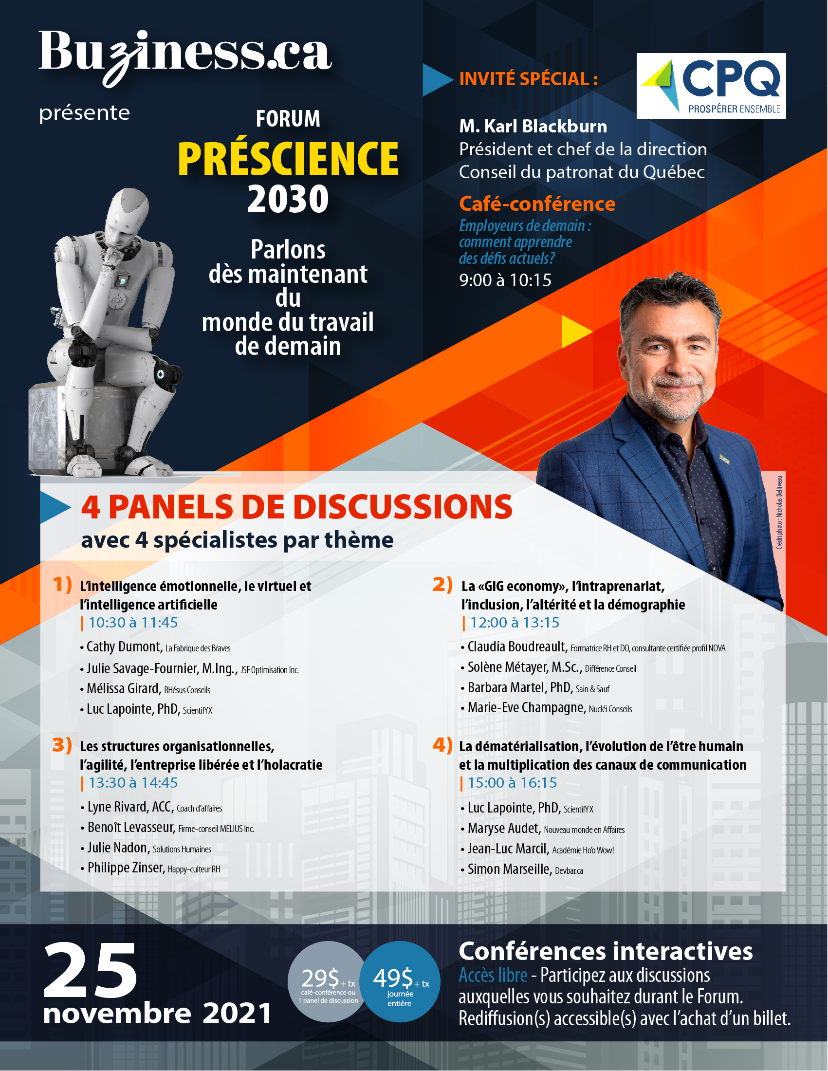 Buziness.ca présente le Forum Préscience 2030